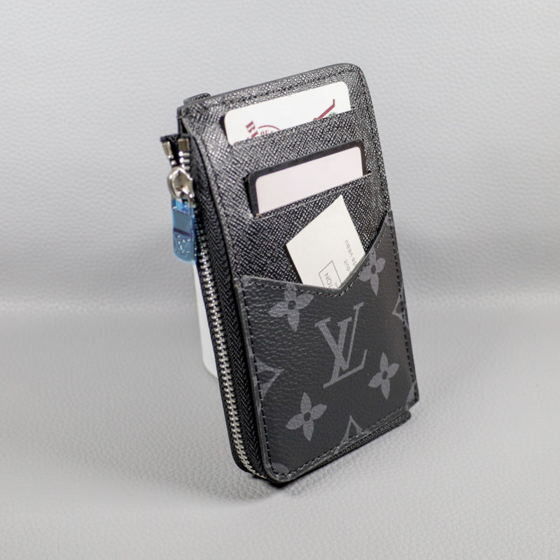 Louis Vuitton Card Case Black Monogram Mini Wallet