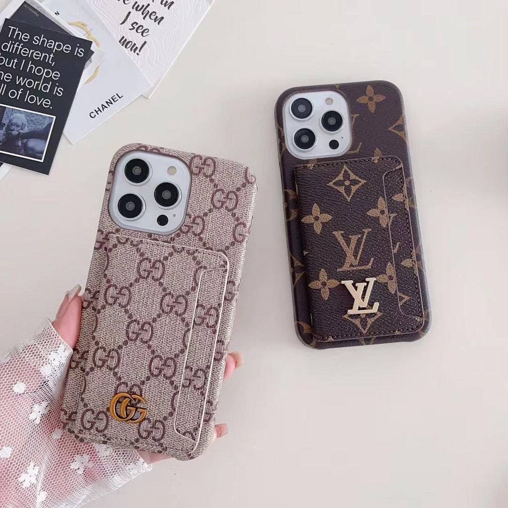 Folding Card Designer Phone Case iPhone 1216 Pro Max Plus