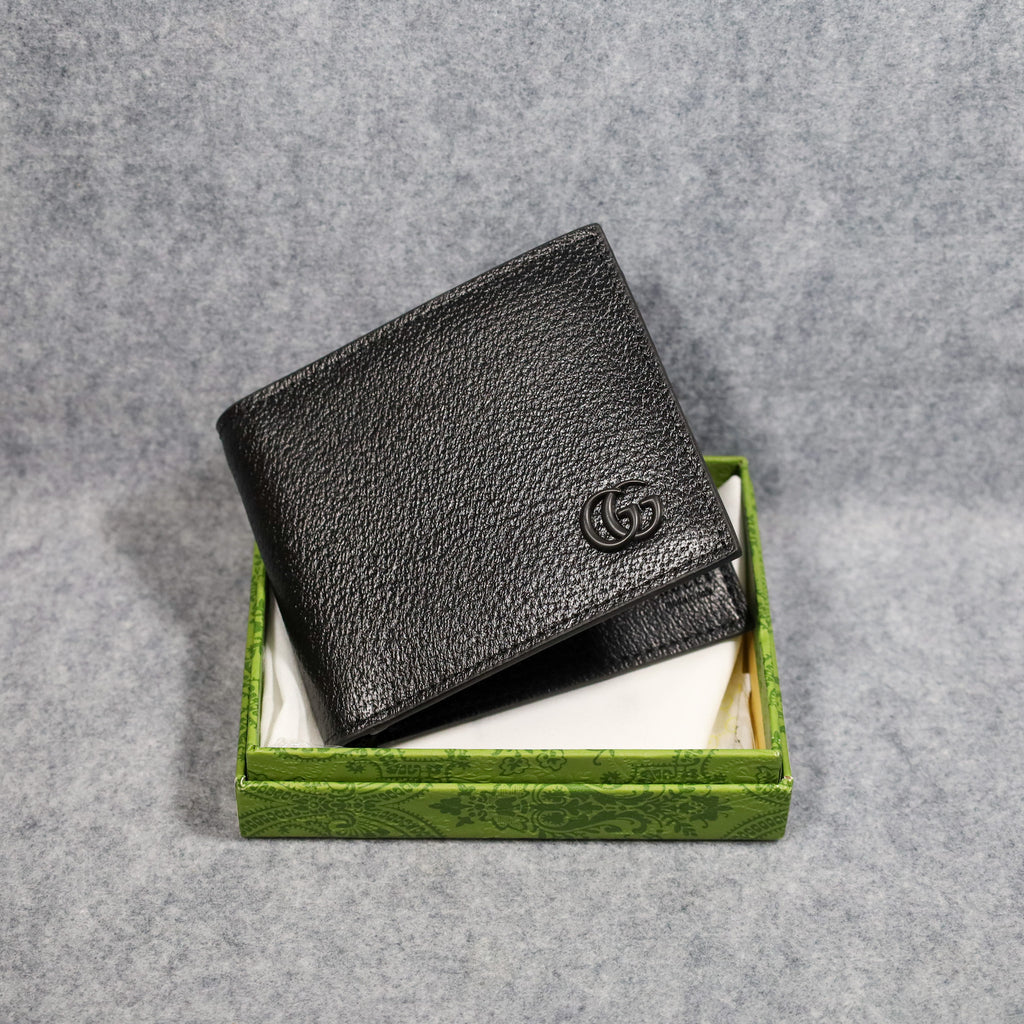 Black Leather GG Wallet