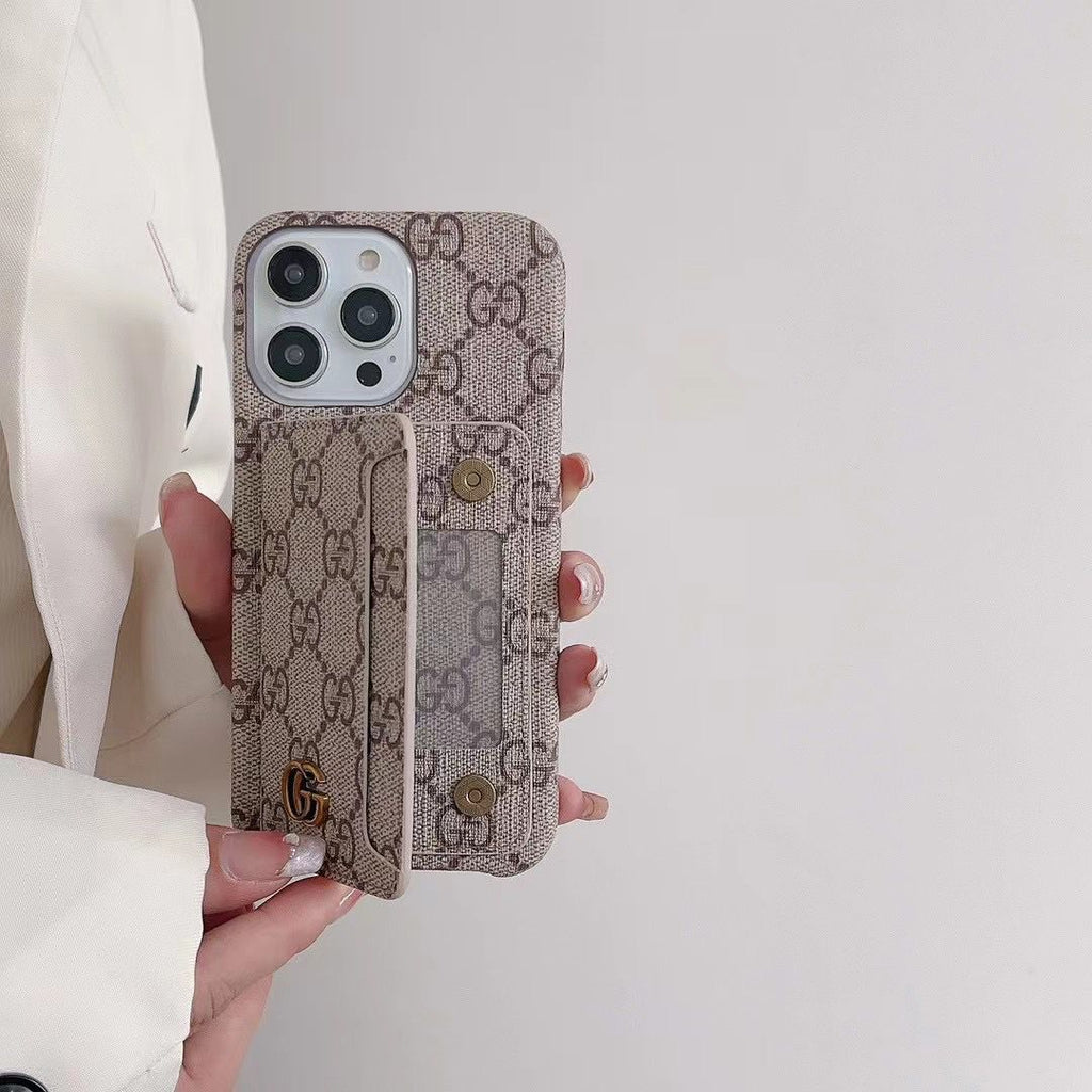 Folding Card Designer Phone Case iPhone 1216 Pro Max Plus