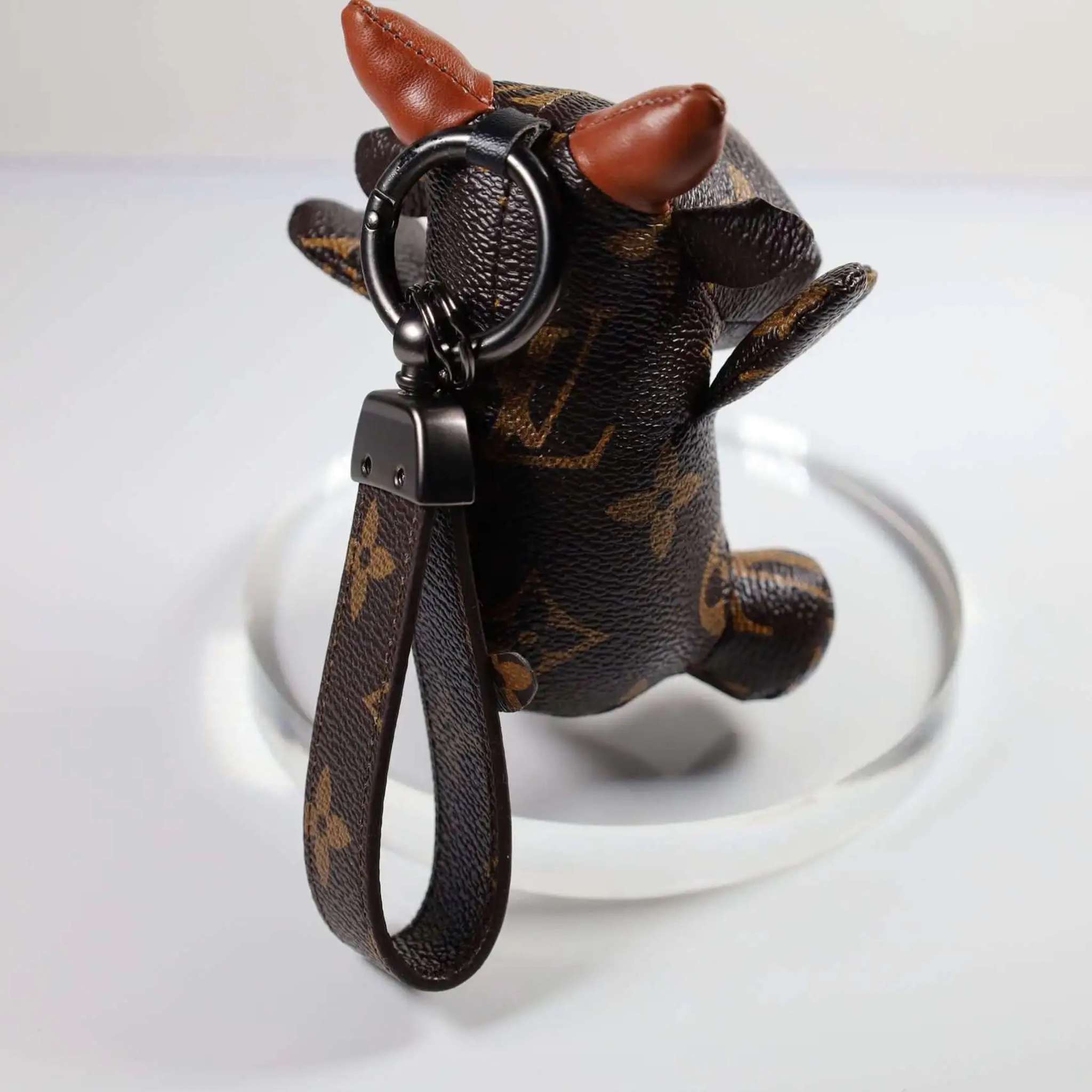 LV Cow KeyChain Bag Charm Decorative Accessory