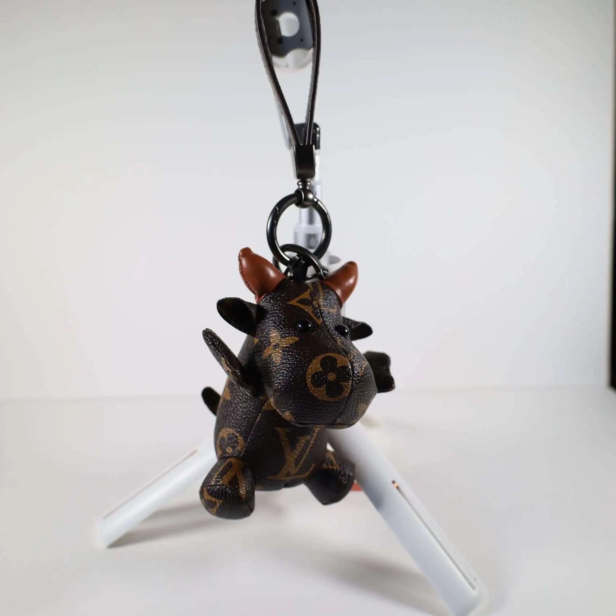 LV Cow KeyChain Bag Charm Decorative Accessory