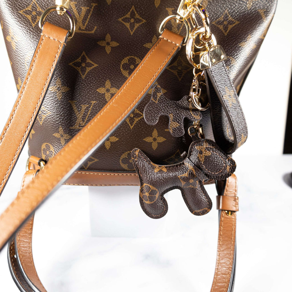 LV Dog Keychain Bag Charm Decorative Accessory