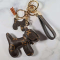 LV Dog Keychain Bag Charm Decorative Accessory