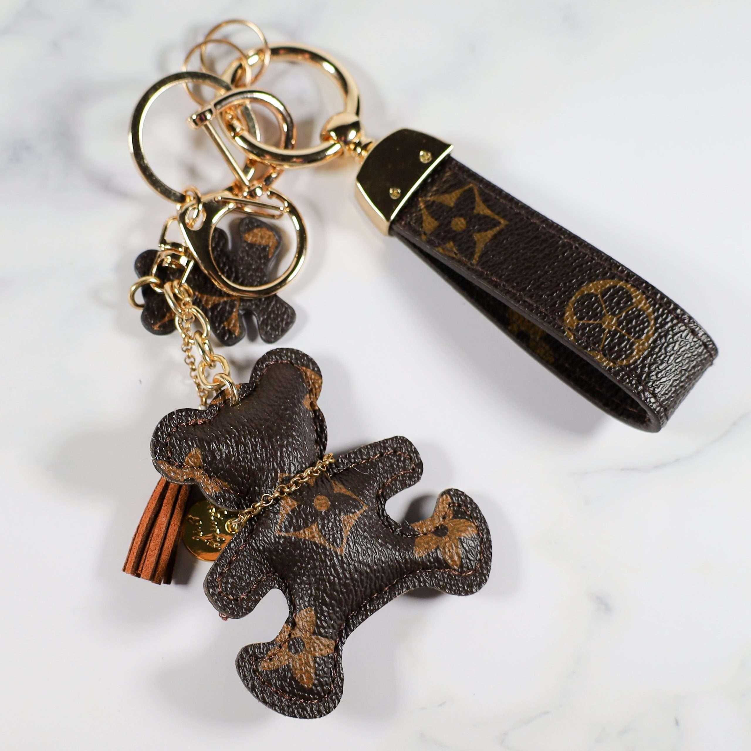 LV Bear KeyChain Bag Charm