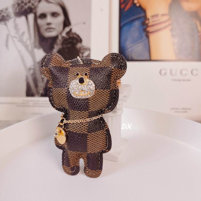 Bear LV KeyChain Bag Charm Decorative Accessory