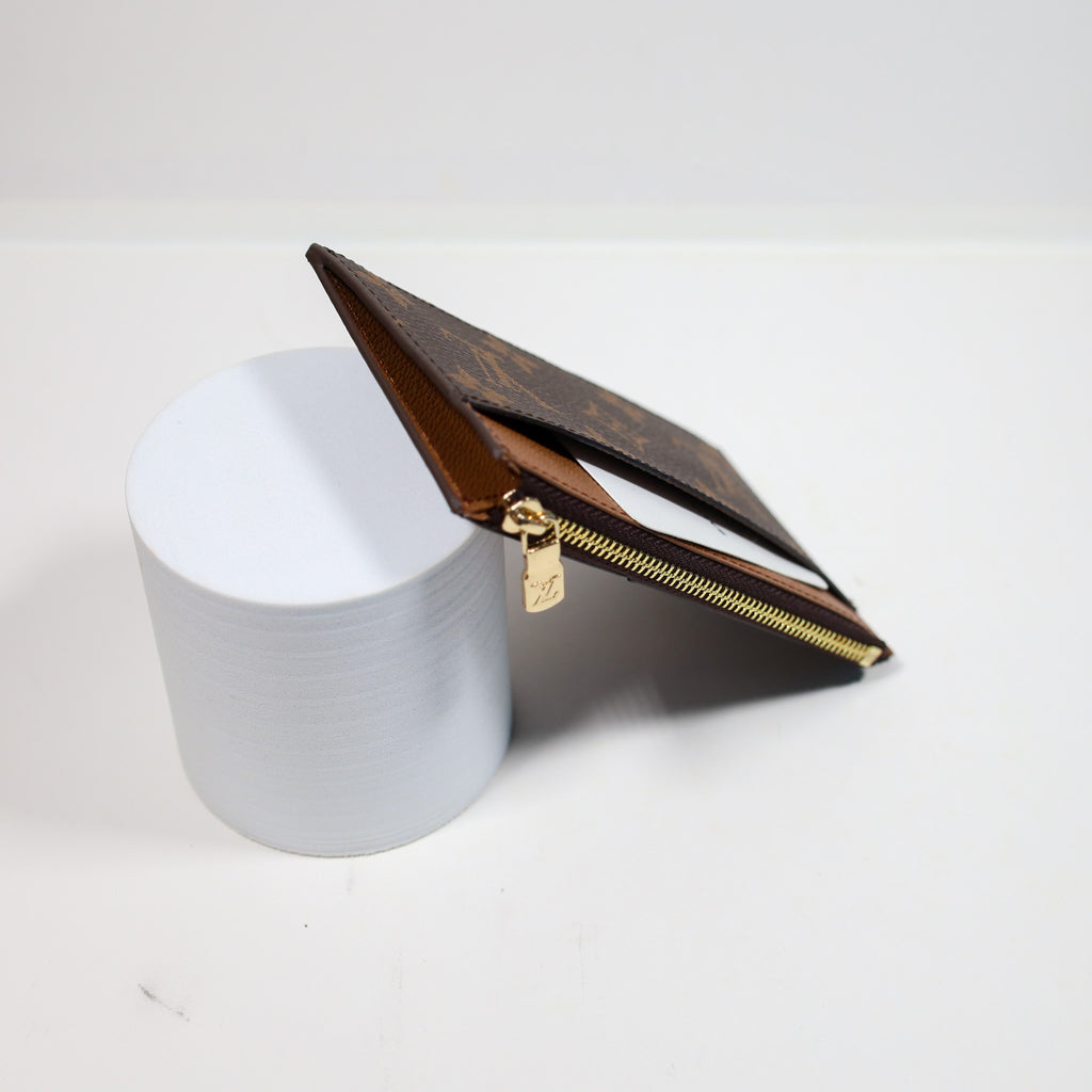 Louis Vuitton Monogram Card Holder Zipper Wallet