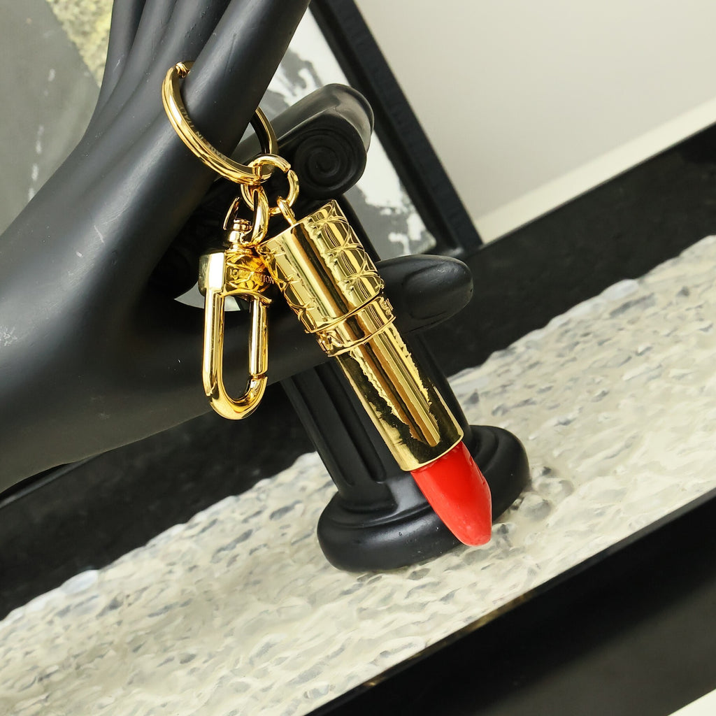 LV Lipstick Bag Charm Key Chain