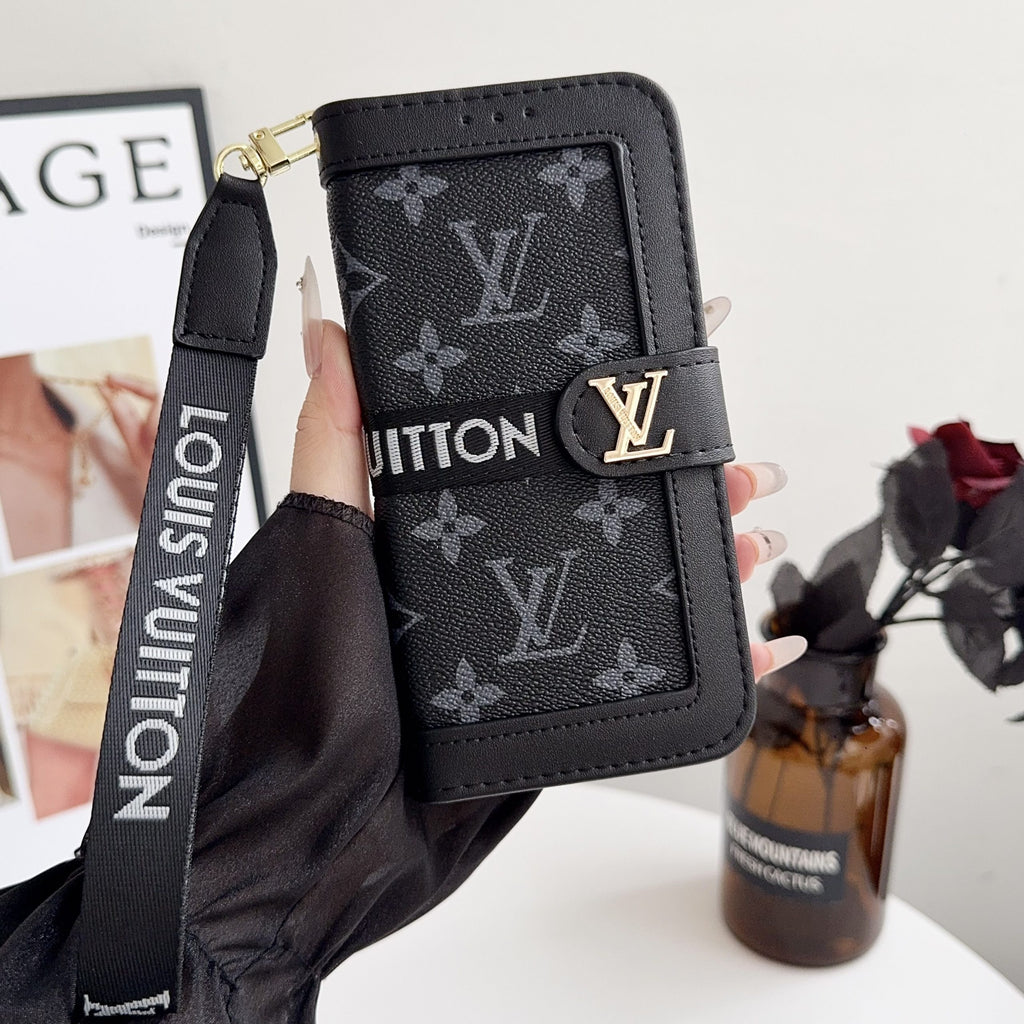 Louis Vuitton Flip Folio iPhone Case for 17/Pro/Pro Max/Air