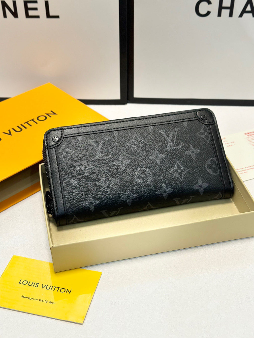 LV Zippy Wallet Black Monogram