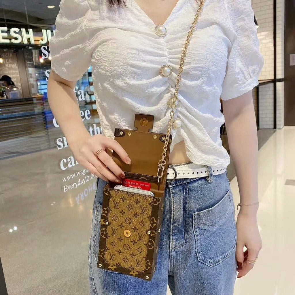 LV Vertical Trunk Pochette Crossbody Bag