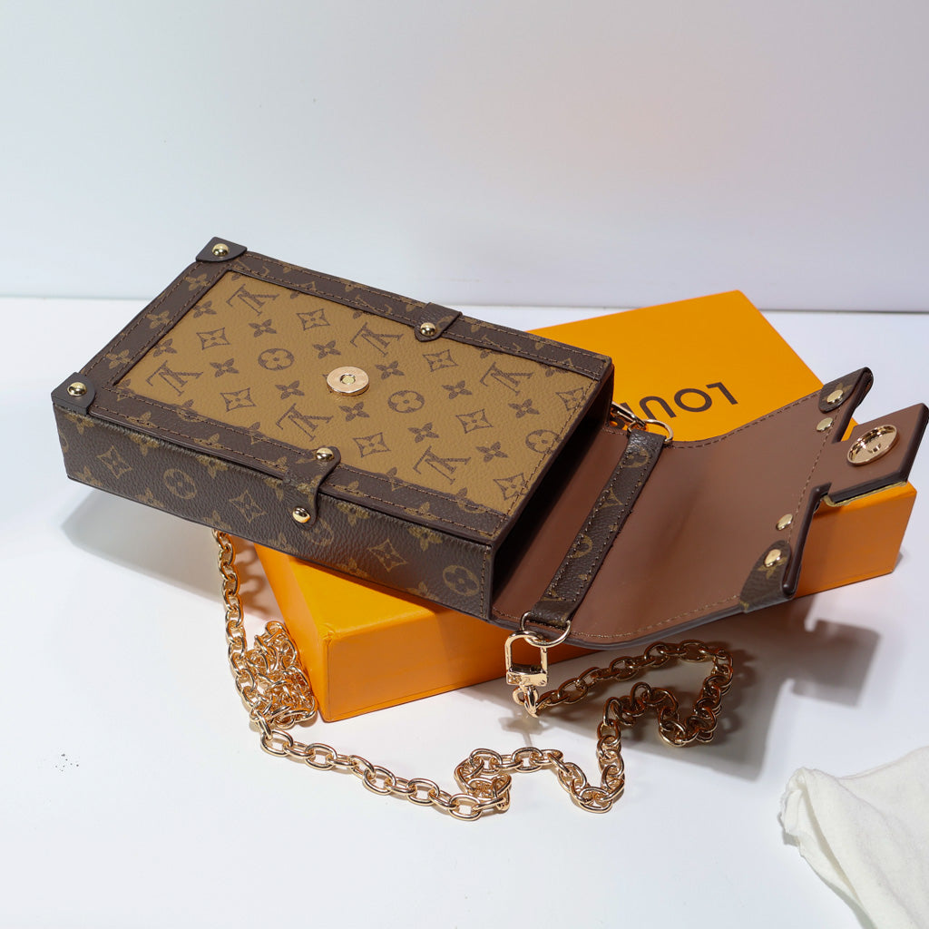 LV Vertical Trunk Pochette Crossbody Bag
