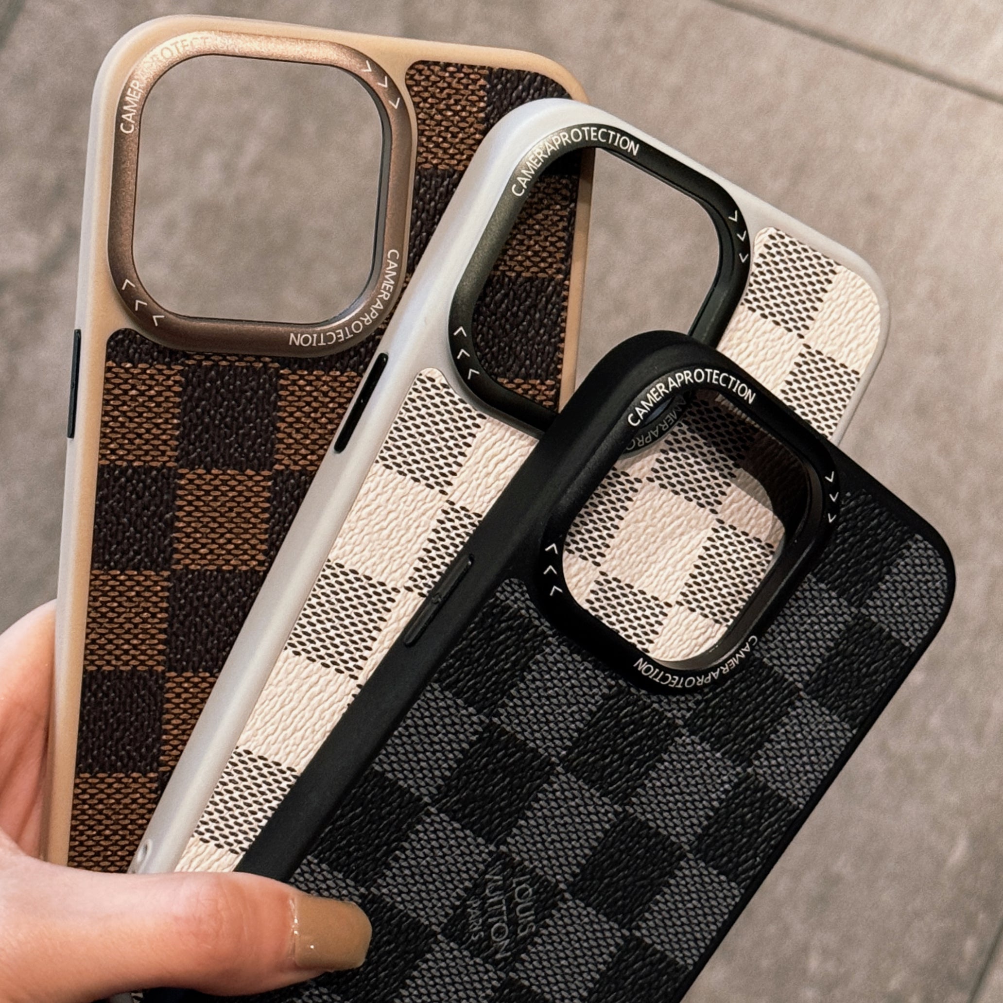 Classic LV Leather iPhone Case for 1016 Pro Max