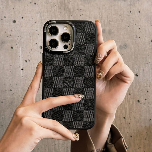 Classic LV Leather iPhone Case for 1016 Pro Max