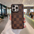 Louis Vuitton Phone Case Card Holder Fashion Leather for iPhone