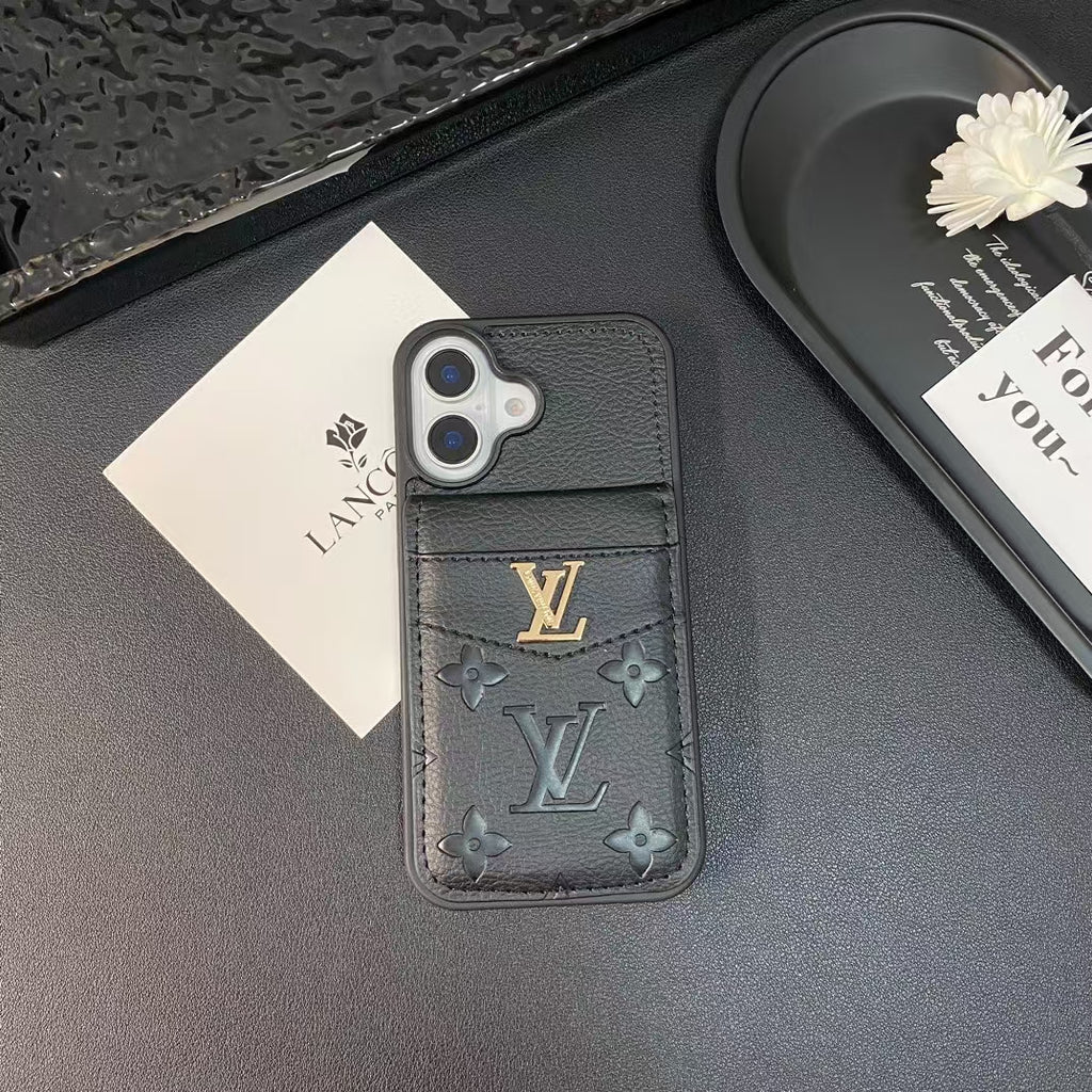 Louis Vuitton iPhone Case 16/16 Plus Folding Wallet Card Slot