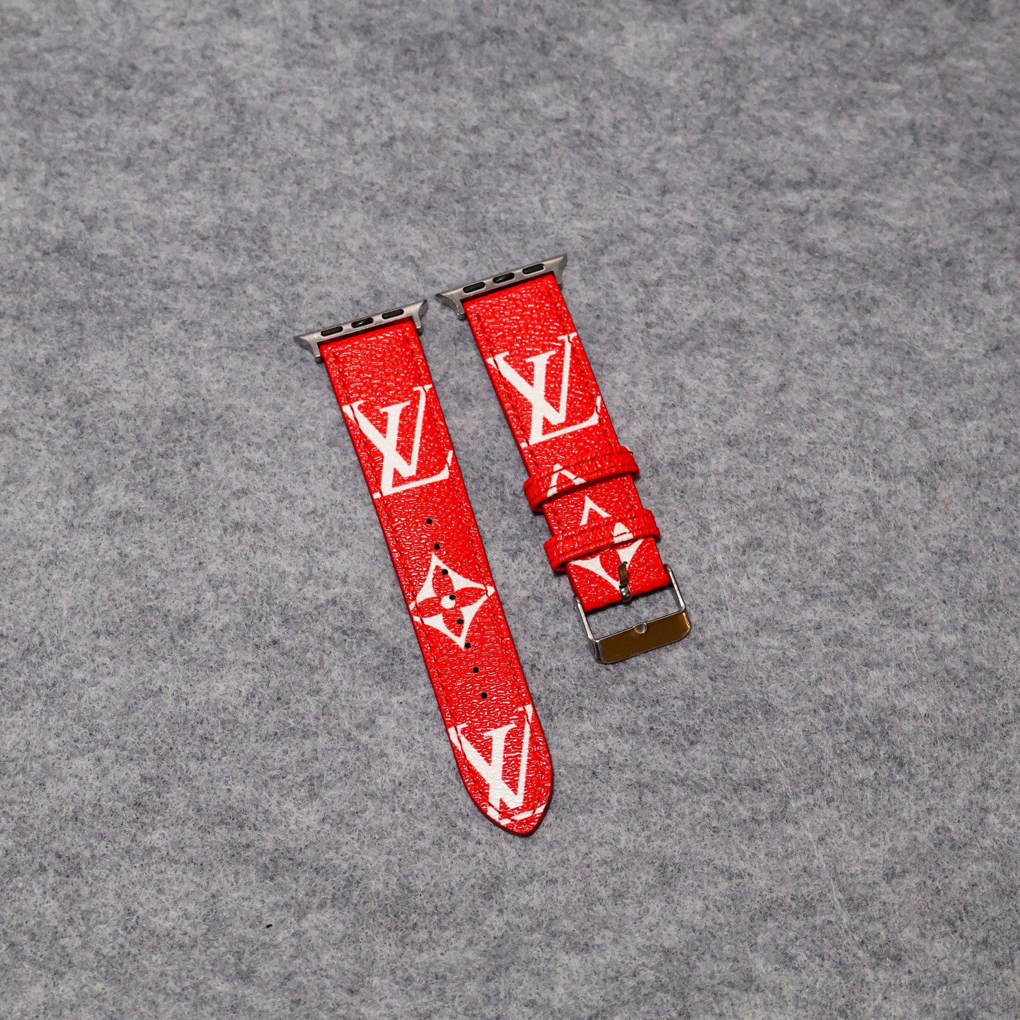 LV Apple Watch Bands Leather