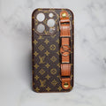 LV Cell Phone Case with Strap Folding Style