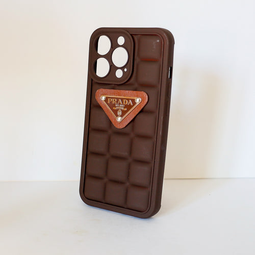 3D Cute Plaid Design Prada iPhone Case