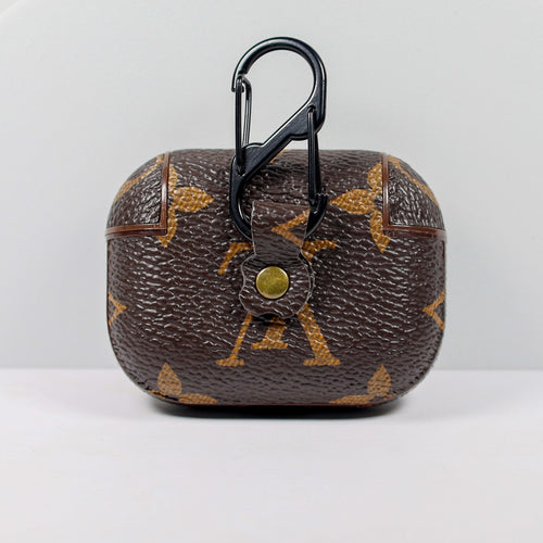 Designer AirPod 23Pro Case Brown LV Monogram