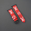 Red Monogram LV Watch Band for Apple Watch