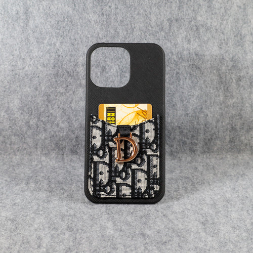Christian Dior Phone Case Card Holder for iPhone