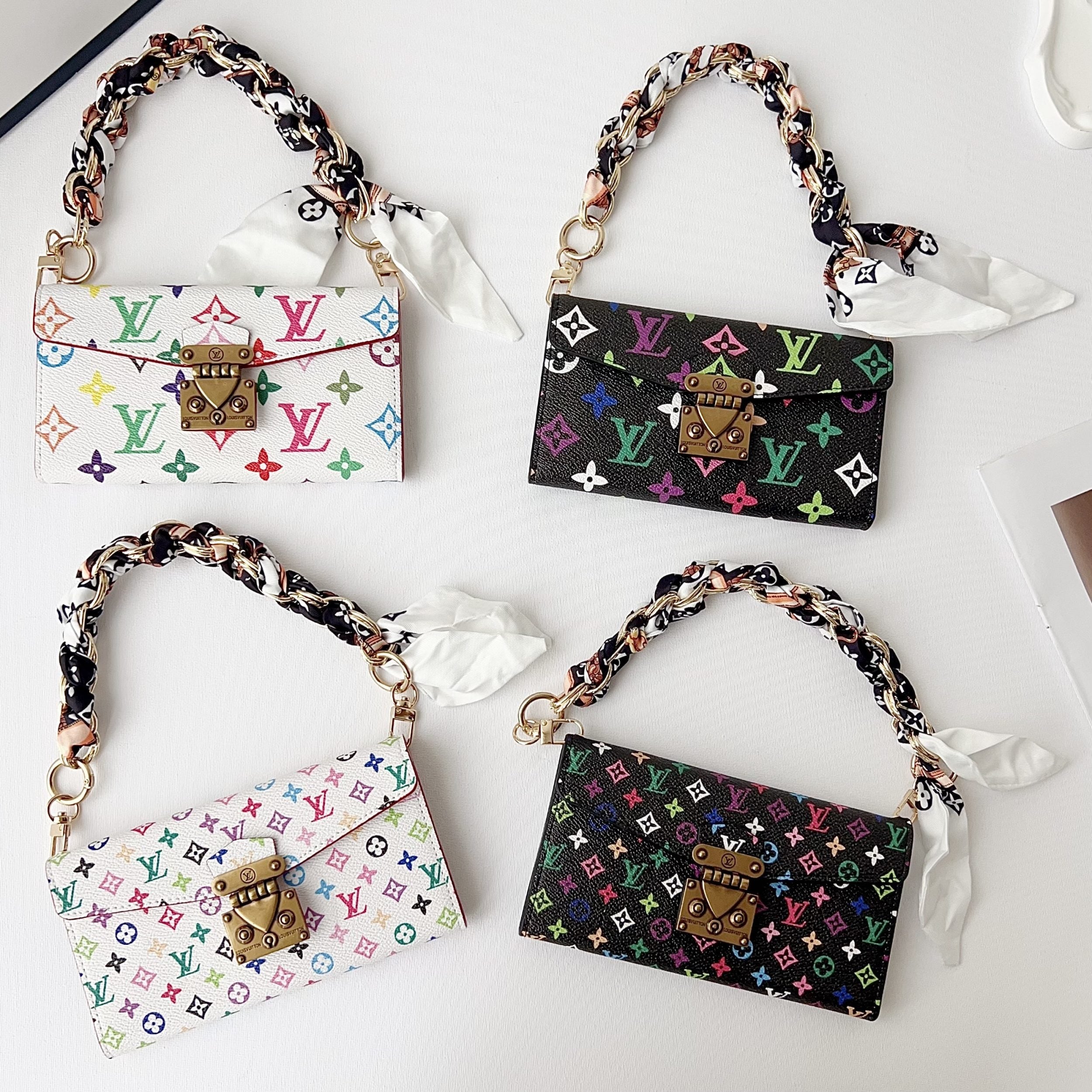 Multicolor LV Crossbody Phone Case for 1317 Pro/Pro Max