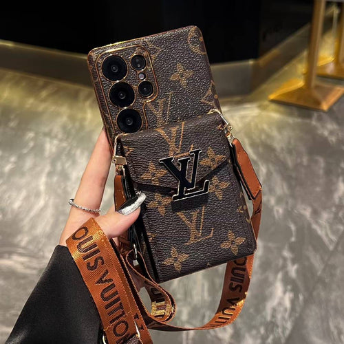 Crossbody LV Card Holder Samsung Galaxy Phone Case
