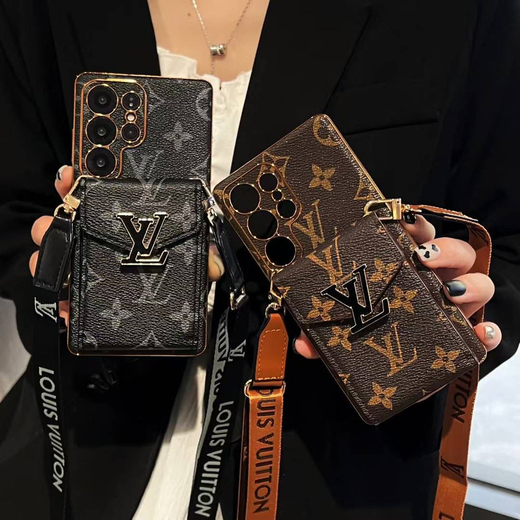 Crossbody LV Card Holder Samsung Galaxy Phone Case