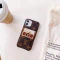 Monogram Leather Phone Case iPhone 11 12 13 Pro