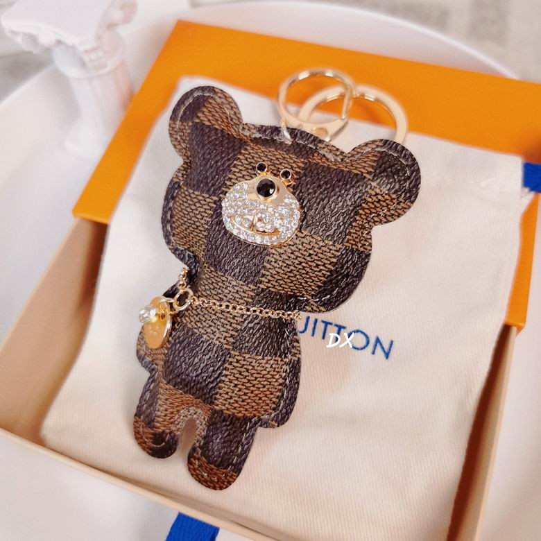 Bear LV KeyChain Bag Charm Decorative Accessory