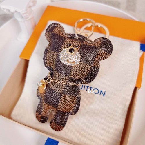 Bear LV KeyChain Bag Charm Decorative Accessory