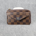 Louis Vuitton Card Wallet Carabiner Brown Checkered