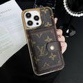 LV Phone Case Card Holder iPhone 12 13 14 15 16 Pro Max