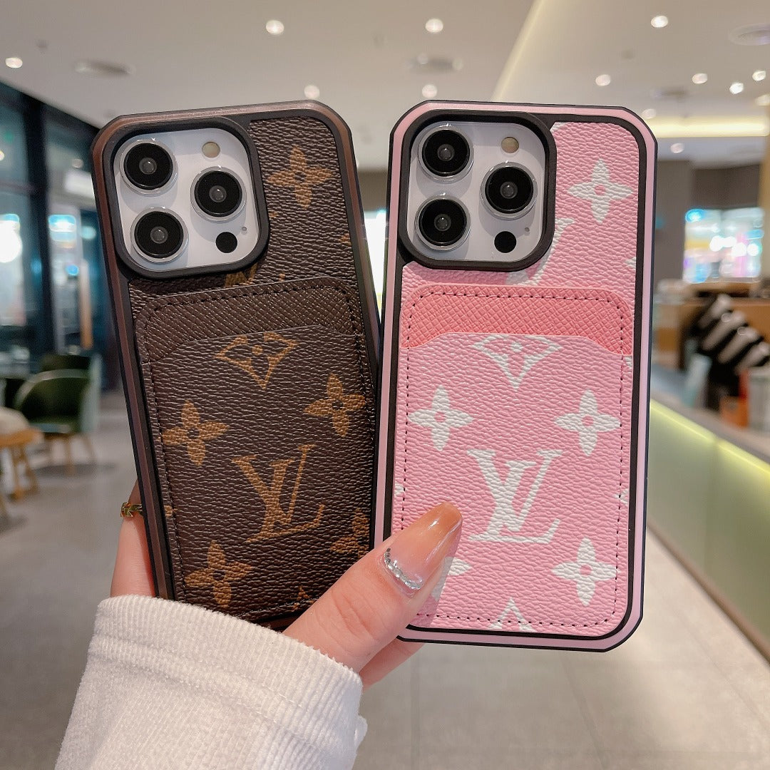 Luxury Phone Case Card Holder for iPhone 16 Pro Max Series