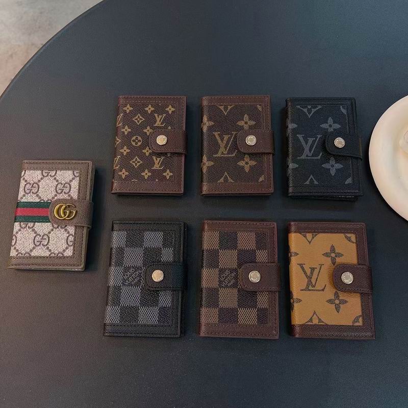Louis Vuitton Card Holder Wallet Button Closure