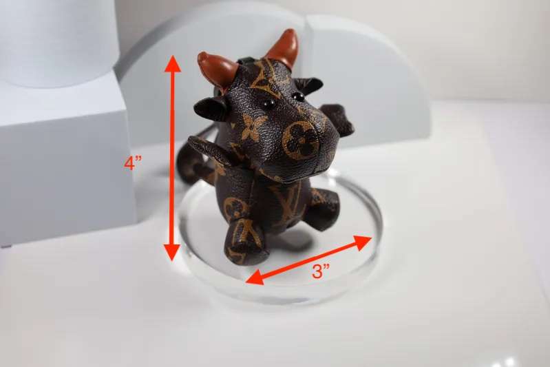 LV Cow KeyChain Bag Charm Decorative Accessory