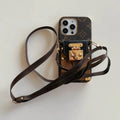 LV Monogram Crossbody Phone Case for iPhone